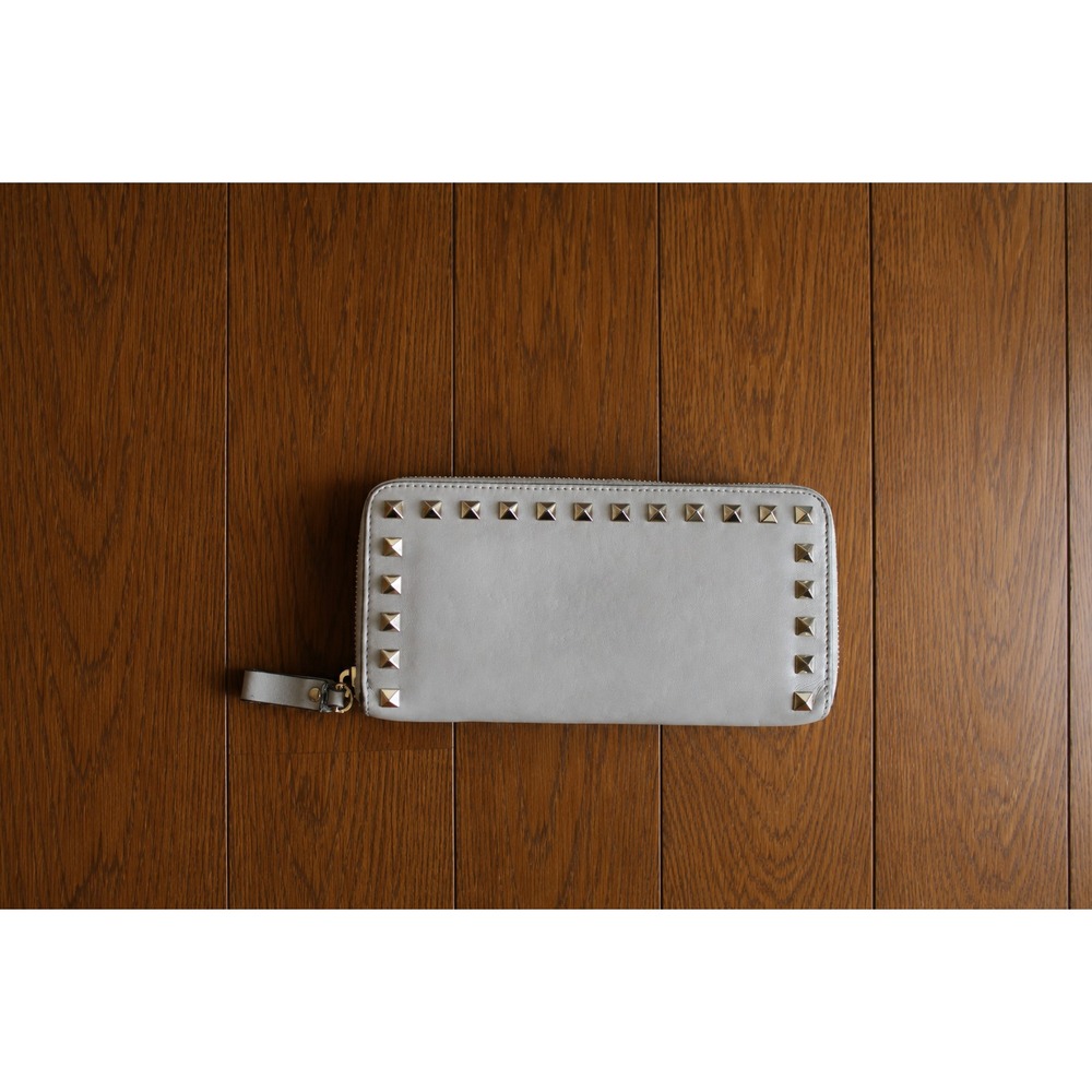 Valentino Rock Stud Long Wallet, 100% Authentic